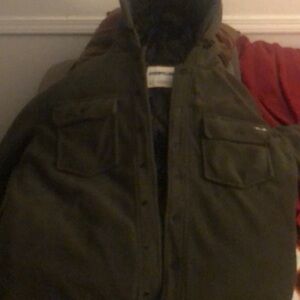 Brand new Caterpillar fleece jacket with hood. Never been worn.